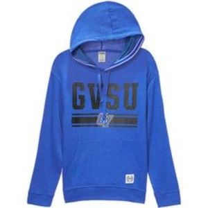 Victoria Secret Pink GVSU Blue Bling Hoodie, Small